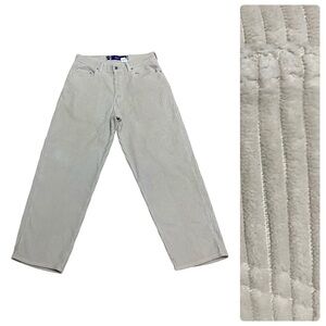90s Vtg Levi’s SilverTab Baggy Corduroy Pants Cream Skater Grunge Made in USA